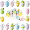 com-four® 36x Deko-Aufhänger Ostern - Ostereier aus Produktbild-Vorschau 1