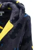 Kinder Bademantel mit Kapuze Batman Dunkelgrau 104 cm Produktbild-Vorschau 3