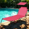 Aga 2x Chaise longue de jardin réglable avec auvent Rose Voir les images du produit 5