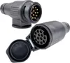 Anhängersteckersatz | 13-polig | 12V | fliegend | Stecker & Produktbild-Vorschau 1