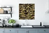 MuchoWow® Poster Muster - Zebra - Gold 75x75 cm - Wand Produktbild-Vorschau 3