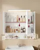 VASAGLE Badezimmerschrank, Spiegelschrank mit Beleuchtung Produktbild-Vorschau 3