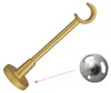 360 cm 2-läufig Metall Gardinenstange 19 mm Messing Matt Produktbild-Vorschau 8