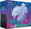 A Pokemon Elite Trainer Box with artwork of a trainer and a Pokemon. Voir les images du produit