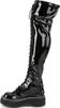EMILY-375 Damen Boots von DemoniaCult, Schwarz Lack , EU Produktbild-Vorschau 3