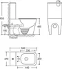 LAVITA Einteilige Stand - WC mit eingebautem Spülkasten Produktbild-Vorschau 12