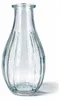 4x Vase aus Glas 14cm gerillt transparent 240ml Produktbild-Vorschau