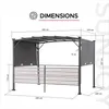 Sunjoy Stoff Whirlpool Pergola / Pavillon 3x3 Titov - 270cm Produktbild-Vorschau 3