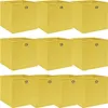 vidaXL Úložné boxy 10 ks. Žluté 32x32x32 cm Látkové Náhled obrázku produktu 5