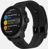 A black smartwatch with a menu displayed on its screen. Náhľad obrázku produktu