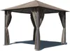 4 Seitenteile für Pavillon Paris 3x3m Seitenwand Taupe Produktbild-Vorschau 3
