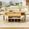 A living room scene with a couch and a coffee table. Produktbild-Vorschau