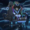 Hoffree Herná stolička, ergonomická, s masážnou funkciou (2 Náhľad obrázku produktu 2