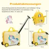 COSTWAY 2tlg Kinderkoffer + Rucksack, 12"+18" Kindertrolley Produktbild-Vorschau 7