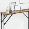 vidaXL Konzolový stolík staré drevo 180 x 23 x 75 cm Náhľad obrázku produktu 4