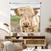 MuchoWow® Wandteppich Wandbehang Schottische Hochlandrind - Produktbild-Vorschau 6