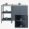 Outdoorset 'Bolognano' Standregal und Schrank Stahl Produktbild-Vorschau 4