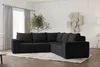 Ecksofa Designersofa ESTELLE in Stoff Opera Velvet Schwarz Produktbild-Vorschau 2