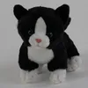Kuscheltier Katze schwarz-weiß 14 cm Stoffkatze Produktbild-Vorschau 3