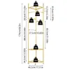 A diagram showing the dimensions and weight capacity of a gold-colored corner shelf unit. Podgląd zdjęcia produktu