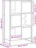 Étagère bibliothèque vidaXL, 68 x 30 x 108,5 cm, en Voir les images du produit 8