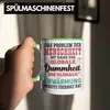 Trendation - Dummheit Der Menschheit Lustige Tasse (Grün) Produktbild-Vorschau 4
