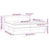 The Living Store Boxspringbett mit Matratze Taupe 200x200 Produktbild-Vorschau 6