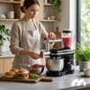 Robot de cuisine MalTec 3 en 1 : pétrin, mixeur, hachoir à Voir les images du produit 5
