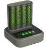 GP ReCyko M4D45 4-fach LCD 4Port Docking St. + 4x AA NiMh Produktbild-Vorschau 1