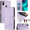 Kožené pouzdro pro Xiaomi Mi A2 / Mi 6X, sladká kočka Flip Náhled obrázku produktu 1
