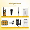 A collage of images showing the contents of a package for Retevis RB648 walkie-talkies. Anteprima dell’immagine prodotto