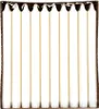 PAPSTAR Kronkerzen 2,2 cm, 20 cm lang, 100 % Stearin, weiß Produktbild-Vorschau 1