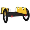 vidaXL Remorque pour vélo Jaune Tissu Oxford et fer Voir les images du produit 7
