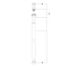 Dornbracht WaterTube Kneipp-slang, 2000 mm, wit, chroom, 1 Productafbeelding-voorbeeld 4
