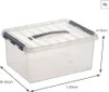 Sunware Aufbewahrungsbox Q-line 15L transparent stapelbar Produktbild-Vorschau 6