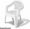 2er Stapelstuhl Bistrostuhl Gartenstuhl MOJAWO ALTEA Weiß Produktbild-Vorschau 4