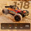 A remote-controlled car driving on sand, with marketing text and icons at the bottom. Anteprima dell’immagine prodotto