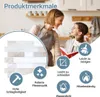 Vigevee, samoprzylepne mozaikowe płytki, biało-brązowe, Podgląd zdjęcia produktu 2