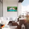 ARTland Wandbild Alu für Innen & Outdoor Wasserfall im Wald Produktbild-Vorschau 5