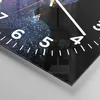 Wanduhr - Quadrat - Glasuhr - Frau Ultraviolett Glitzer - Produktbild-Vorschau 5