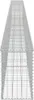 vidaXL Mur de gabions avec couverture Acier galvanisé Voir les images du produit 6