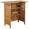 The Living Store 5-tlg. Gartenbar-Set Massivholz Akazie Produktbild-Vorschau 4