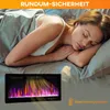 Elektrický krb HOMCOM s topením, 11 barevnými efekty Náhled obrázku produktu 8