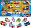 A gift pack of Paw Patrol Mighty Super Paws toy vehicles, displayed in its original packaging and also shown outside of the packaging. Anteprima dell’immagine prodotto