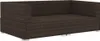 Divani angolari 2 pezzi con cuscini in poly rattan marrone Anteprima dell’immagine prodotto 3