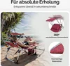 CASARIA® Sonnenliege Klappbar Wetterfest Gartenliege mit Produktbild-Vorschau 5