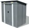 vidaXL Szopa ogrodowa metalowa szara Podgląd zdjęcia produktu 5