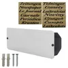 ROTTNER Zeitungsrolle Pescara T03028 weiß mit Zeitungsfach Produktbild-Vorschau 4