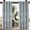 Topchances 4 Stück Outdoor Vorhang mit Ösen, Wasserdicht Produktbild-Vorschau 1