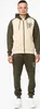 Herren Trainingsanzug schmale Passform STRETTON Olive/Beige Produktbild-Vorschau 1